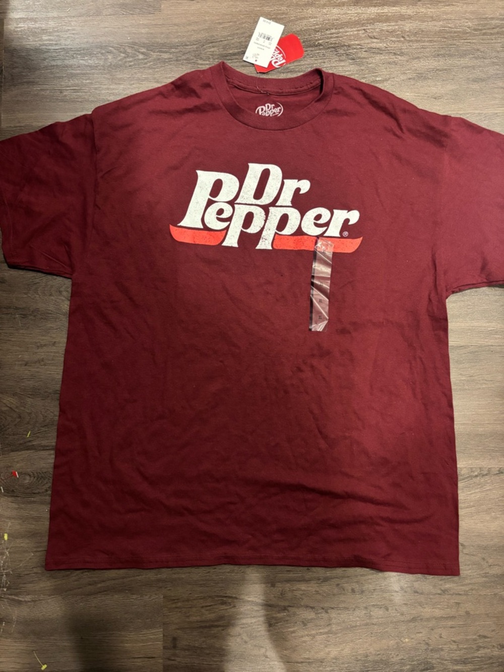Dr Pepper Men's Short Sleeve Logo Tee - Maroon